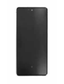 LCD-skärm + Touch-enhet Samsung Galaxy S20 FE - Molnvit (Service Pack)