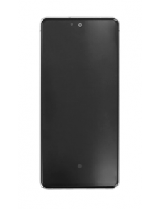 LCD-skärm + Touch-enhet Samsung Galaxy S20 FE - Molnvit (Service Pack)