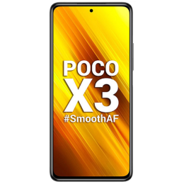 LCD-skärm + pekdon + frontlucka till Xiaomi Poco X3 - Koboltblå