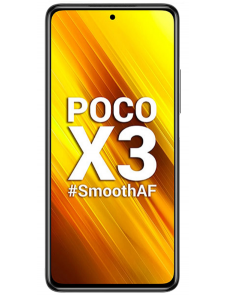 LCD-skärm + pekdon + frontlucka till Xiaomi Poco X3 - Koboltblå