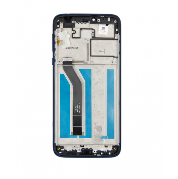 LCD-skärm + pekdon + framsida Motorola Moto G7 Power - Svart (Service Pack)