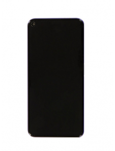 LCD-skärm + pekdon + frontskal Huawei Nova 5T - Lila (Servicepaket)
