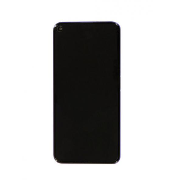 LCD-skärm + pekdon + frontskal Huawei Nova 5T - Lila (Servicepaket)
