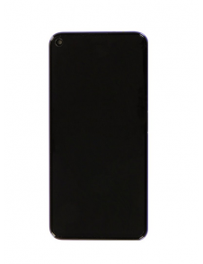 LCD-skärm + pekdon + frontskal Huawei Nova 5T - Lila (Servicepaket)