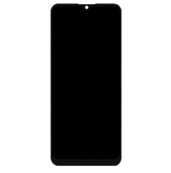 LCD-skärm + pekdon + framsida Motorola Moto E7 Plus - Svart (Servicepaket)