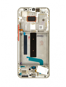 LCD-skärm + pekdon + framskal till Xiaomi Mi 10 Lite 5G - Vit (Servicepaket)