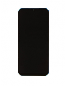 LCD-skärm + pekdon + frontlucka till Xiaomi Mi 10 Lite 5G - Blågrön (Servicepaket)