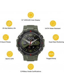 Xiaomi Amazfit T-Rex Outdoor SmartWatch - Army Green