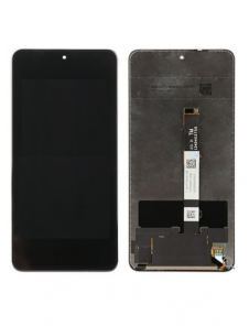 LCD-skärm + pekdon + frontlucka till Xiaomi Poco X3 - Svart (Servicepaket)