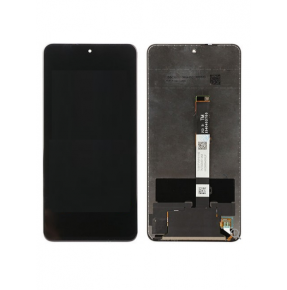LCD-skärm + pekdon + frontlucka till Xiaomi Poco X3 - Svart (Servicepaket)