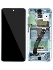 LCD-skärm + Touch-enhet Samsung Galaxy S20 FE 5G - Moln marinblå (Service Pack)