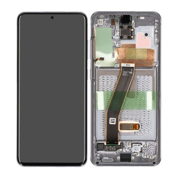 LCD-skärm + pekdon Samsung Galaxy S20 FE 5G - Molnvit (Service Pack)