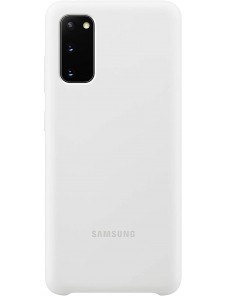 Samsung EF-PG980TWE Silikon Skal till Samsung Galaxy S20 - Vit