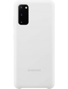 Samsung EF-PG980TWE Silikon Skal till Samsung Galaxy S20 - Vit