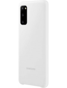 Samsung EF-PG980TWE Silikon Skal till Samsung Galaxy S20 - Vit