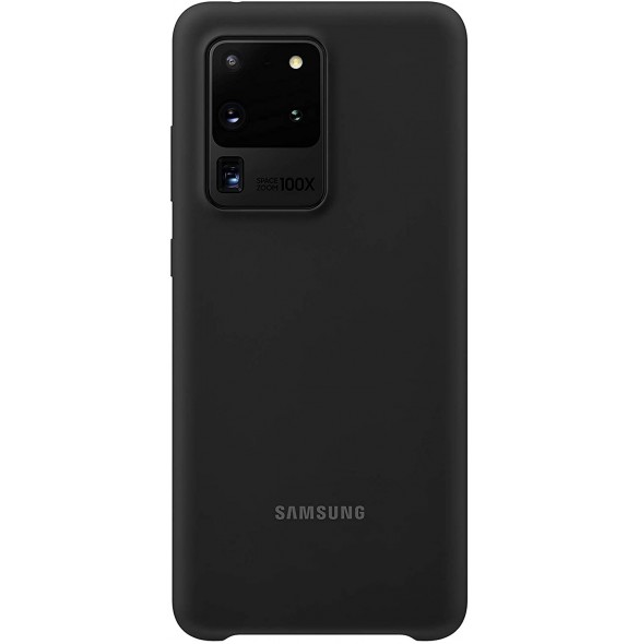 Samsung EF-PG988TBE Silikon täcka grått för Samsung Galaxy S20 Ultra - Svart