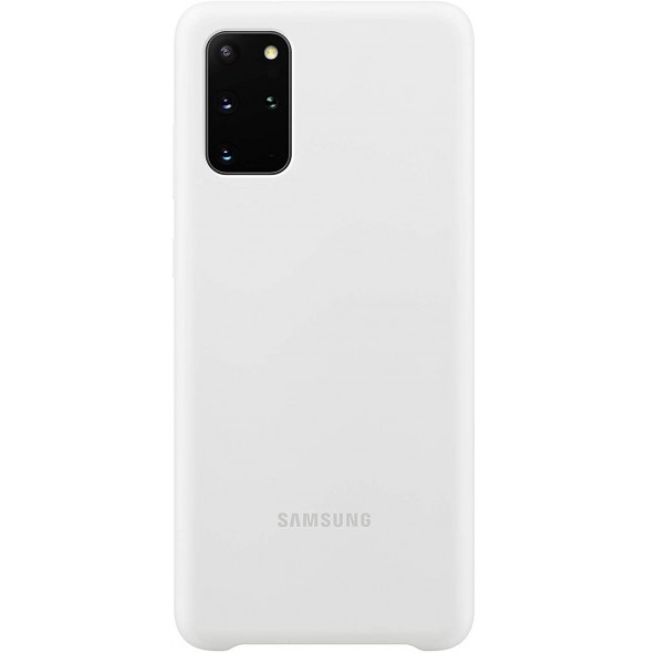 Samsung EF-PG985TWE Silikon Skal till Samsung Galaxy S20 Plus - Vit
