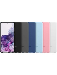 Samsung EF-PG985TWE Silikon Skal till Samsung Galaxy S20 Plus - Vit