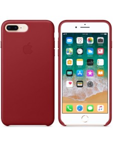 Apple MQHN2ZM/A till iPhone 7 Plus, iPhone 8 Plus Läderskal  - Röd