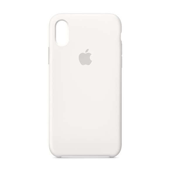 Original Apple MQT22ZM/A Silikon Case Skal till iPhone X, iPhone XS - Vit