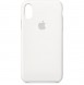 Original Apple MQT22ZM/A Silikon Case Skal till iPhone X, iPhone XS - Vit