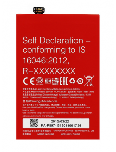 OnePlus Batteri 3300mAh Li-Pol BLP597 (Bulk)