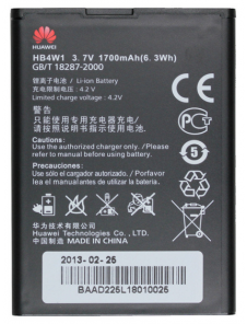 Huawei Batteri 1700mAh Li-Ion HB4W1H (Bulk)