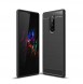 JollyFX Carbon Case Flexible Cover TPU Case for Sony Xperia 1 - Svart
