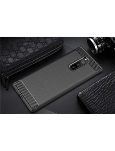 JollyFX Carbon Case Flexible Cover TPU Case for Sony Xperia 1 - Svart