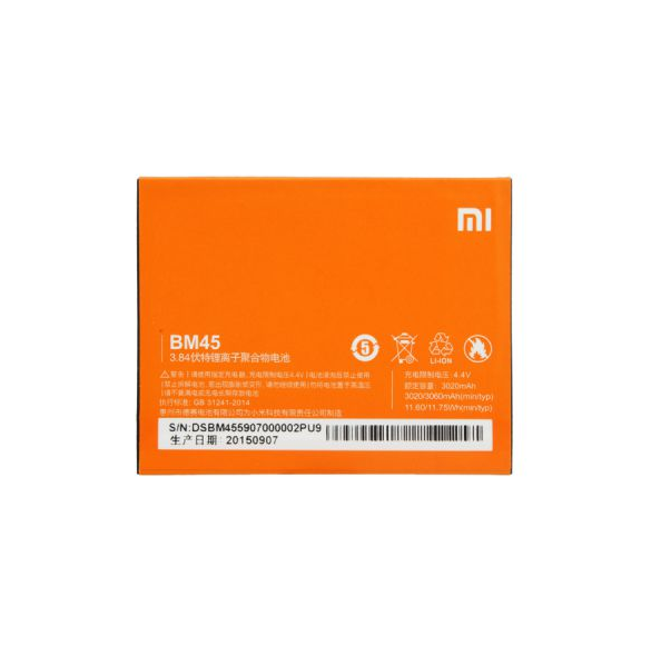 Xiaomi-batteri 3060mAh BM45 (Bulk)