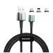 Baseus Zinkmagnetisk USB-kabel + pluggset Lightning / USB Type C / micro USB 2A 2m - Svart (TZCAXC-B01)