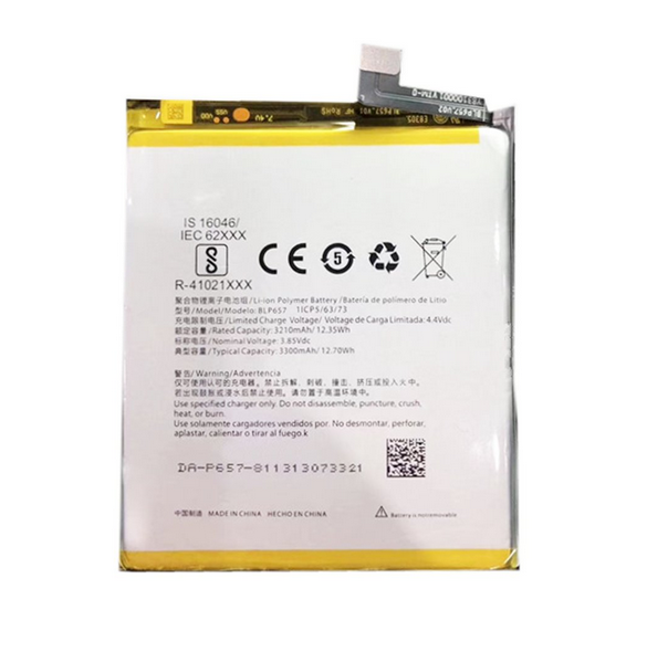 OnePlus 6 Batteri 3300mAh Li-Pol BLP657 (Bulk)