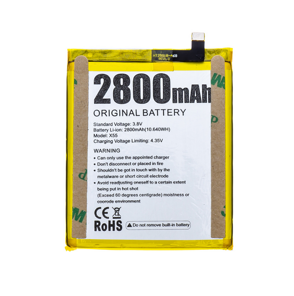 Doogee Batteri 2800mAh pro X55 (Bulk)
