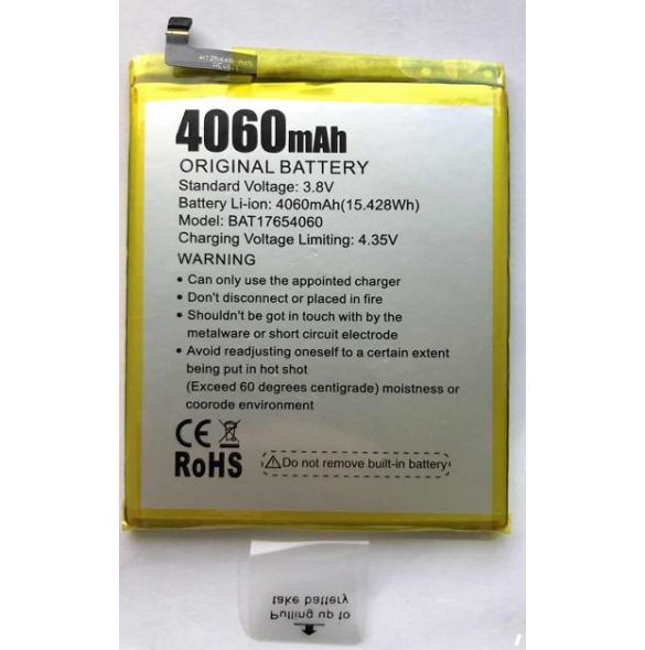 Doogee-batteri 4060mAh för Mix 2 (Bulk)