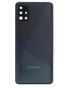 Samsung Galaxy A51 Batterilock - Krossad svart (Service Pack)