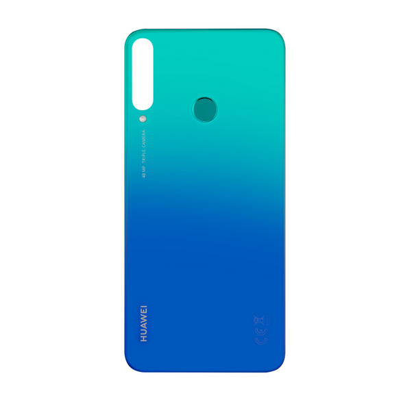 Huawei P40 Lite E Bak Skal - Aurora blå (Service pack)