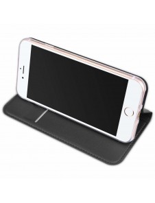 DUX DUCIS Skin Pro Bookcase typväska till iPhone 8, iPhone 7, iPhone SE 2020 - Grå