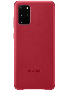 Samsung EF-VG985LRE läderfodral äkta läder väska till Samsung Galaxy S20 Plus - Röd