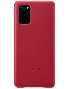 Samsung EF-VG985LRE läderfodral äkta läder väska till Samsung Galaxy S20 Plus - Röd