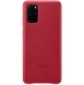 Samsung EF-VG985LRE läderfodral äkta läder väska till Samsung Galaxy S20 Plus - Röd