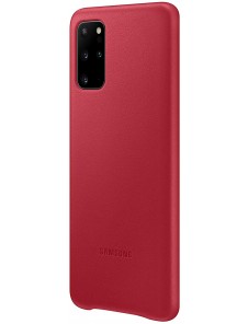 Samsung EF-VG985LRE läderfodral äkta läder väska till Samsung Galaxy S20 Plus - Röd