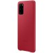 Samsung EF-VG985LRE läderfodral äkta läder väska till Samsung Galaxy S20 Plus - Röd