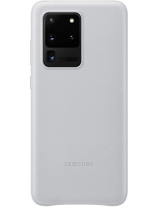 Samsung EF-VG988LSE läderfodral äkta läder väska till Samsung Galaxy S20 Ultra - Silver