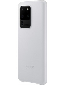 Samsung EF-VG988LSE läderfodral äkta läder väska till Samsung Galaxy S20 Ultra - Silver