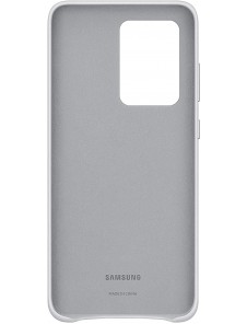 Samsung EF-VG988LSE läderfodral äkta läder väska till Samsung Galaxy S20 Ultra - Silver