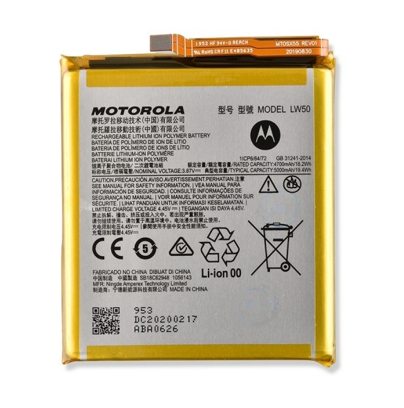 Motorola-batteri 5000mAh Li-Ion LW50 (Servicepaket)