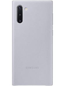 Samsung EF-VN970LJE läderfodral äkta läder väska till Samsung Galaxy Note 10 - Silver