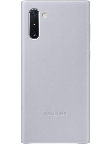 Samsung EF-VN970LJE läderfodral äkta läder väska till Samsung Galaxy Note 10 - Silver