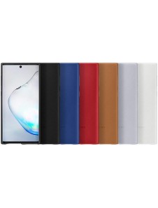 Samsung EF-VN970LLE läderfodral äkta läder väska till Samsung Galaxy Note 10 - Blå