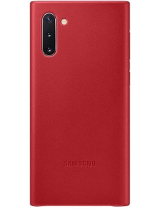 Samsung EF-VN970LRE läderfodral äkta läder väska till Samsung Galaxy Note 10 - Röd